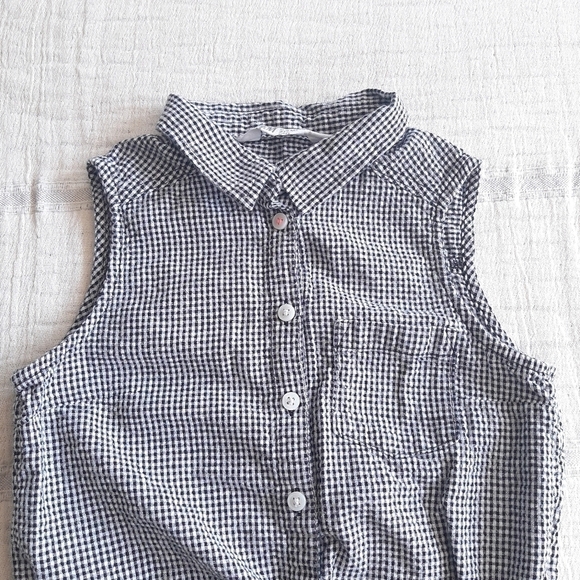 H&M sleeveless collared blouse size 8-9 years - Picture 3 of 8